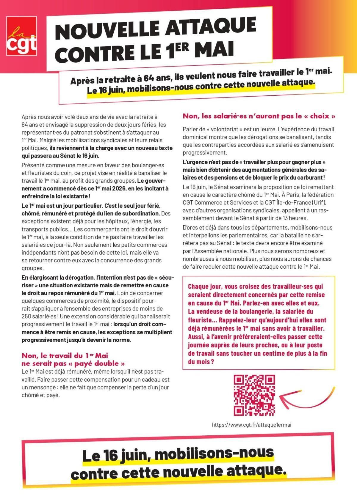 Nouvelle attaque contre le 1er mai Nouvelle attaque contre le 1er mai