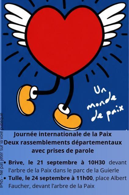 Journée internationale de la paix en Corrèze Journée internationale de la paix en Corrèze
