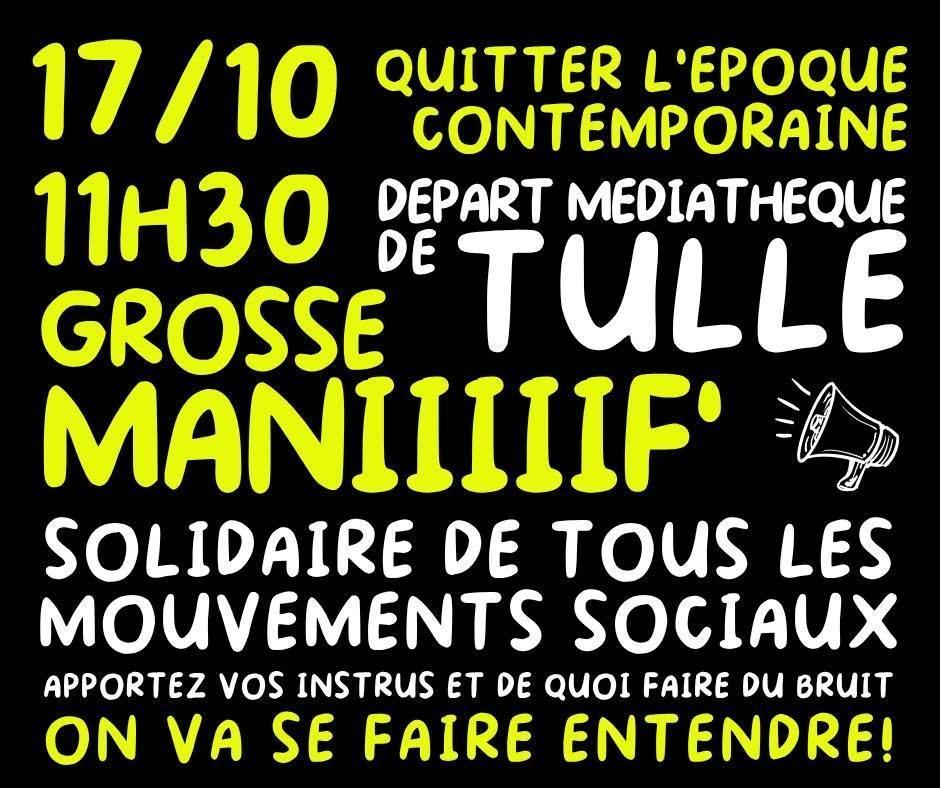 17/10 Appel à participer au rassemblement et à la manifestation 17/10 Appel à participer au rassemblement et à la manifestation