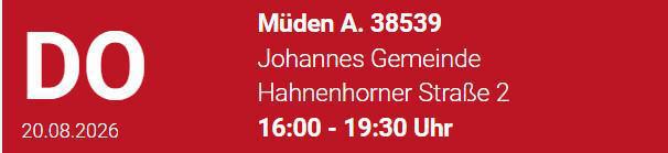 Blutspende Müden