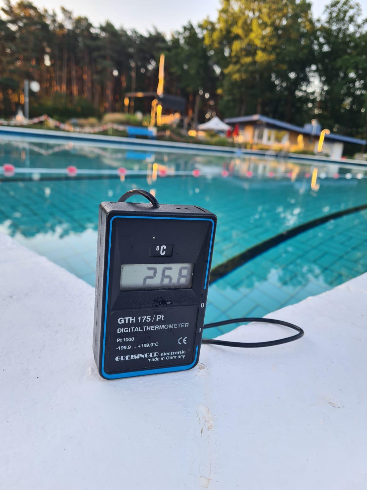 Guten Morgen aus dem Waldbad Meinersen - Die heutigen Werte
