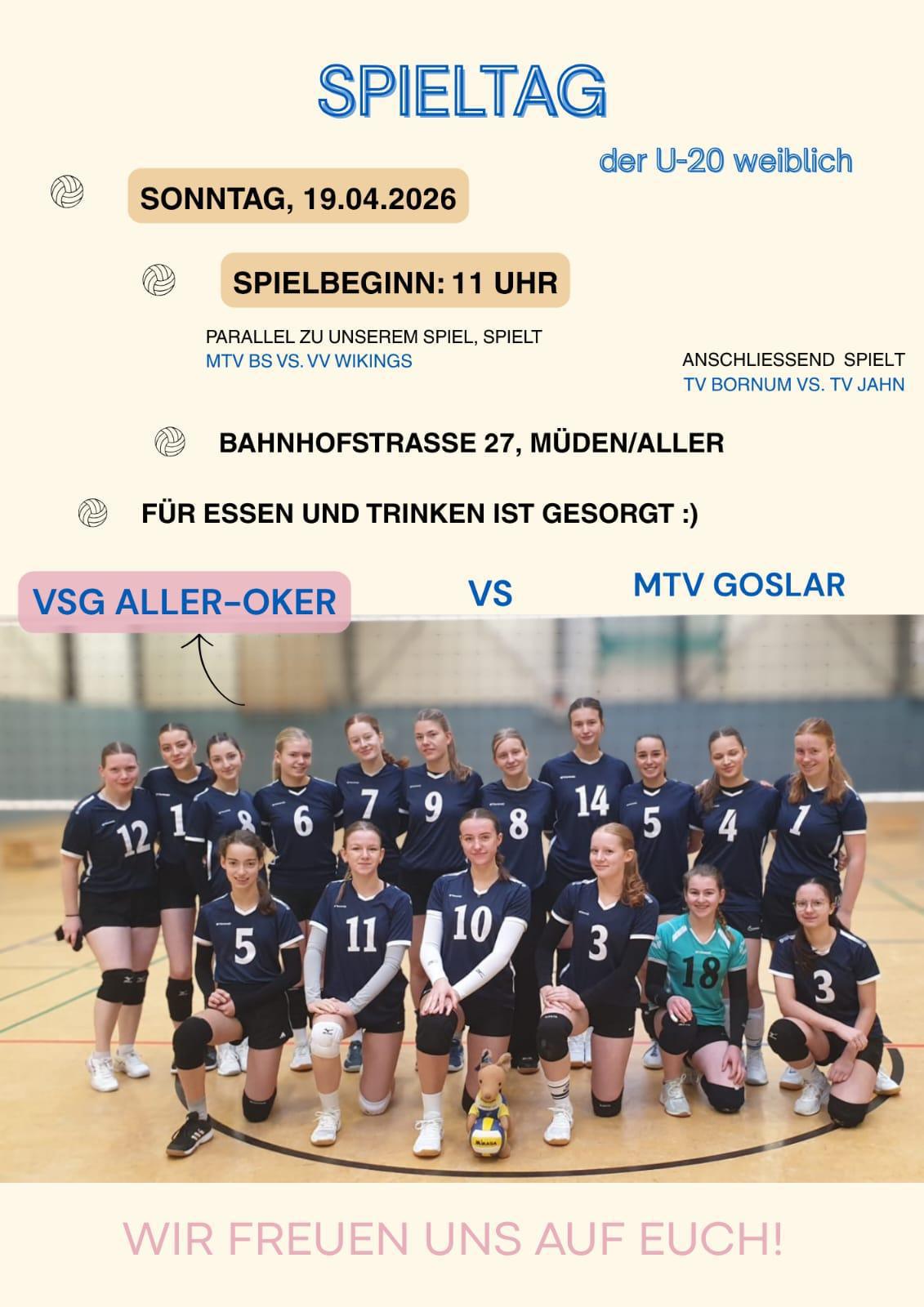Heimspiel🔥🏐 Volleyball VSG Aller Oker 