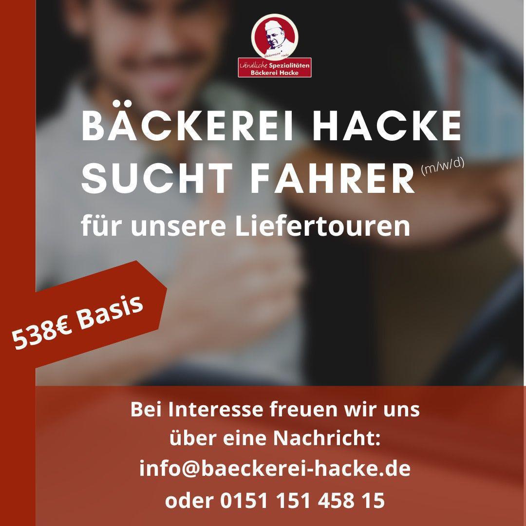 Fahrer auf 538 € Basis gesucht!