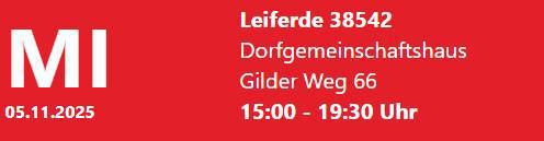 Blutspende in Leiferde - Blutspenden retten Leben