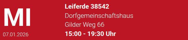 Blutspende in Leiferde - Blutspenden retten Leben