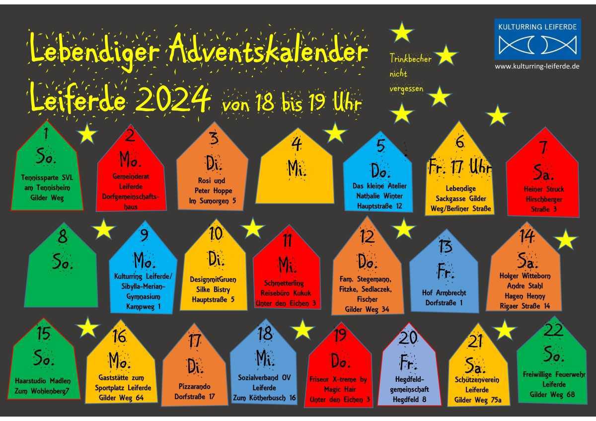 Lebendiger Adventskalender Leiferde