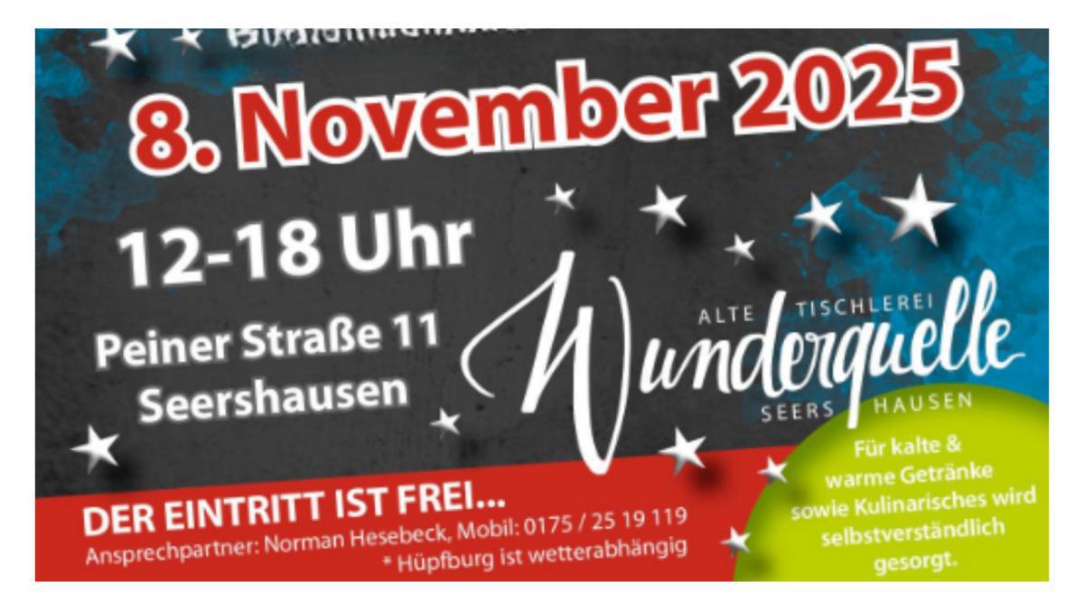 3. Seershäuser Wundermarkt am 08.11.2025