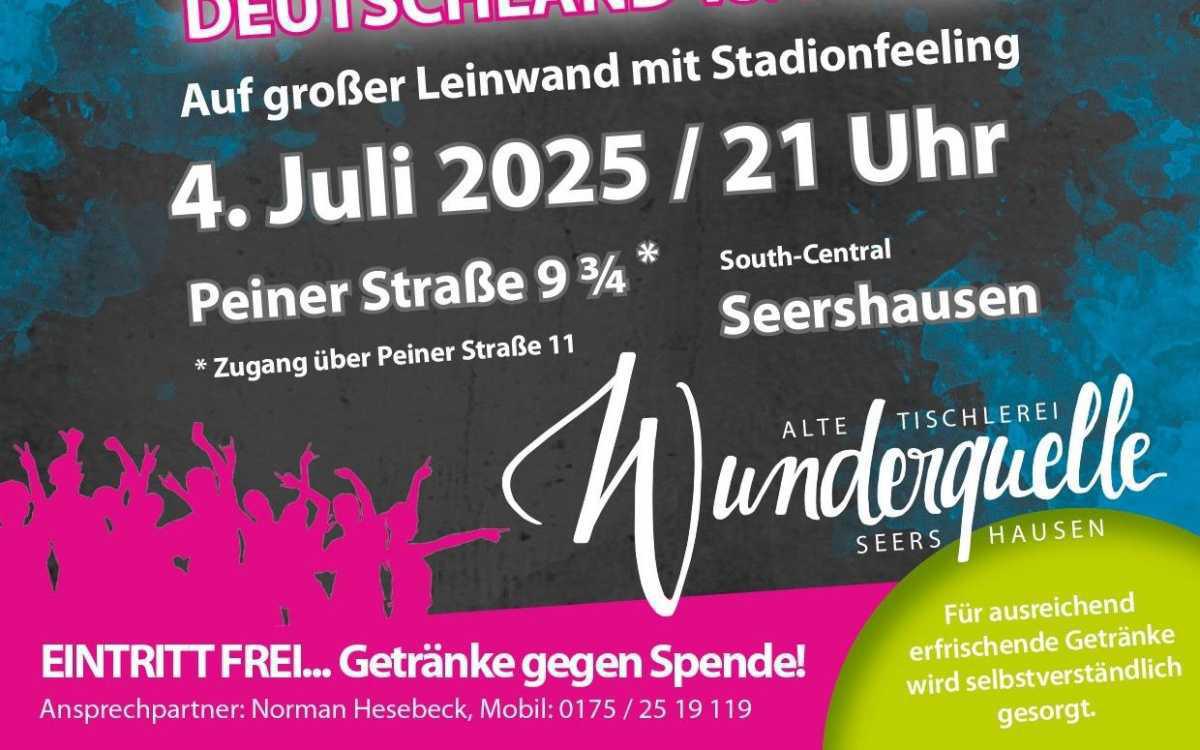 Seershausen: Public Viewing Frauen-Fußball EM (Eintritt frei)
