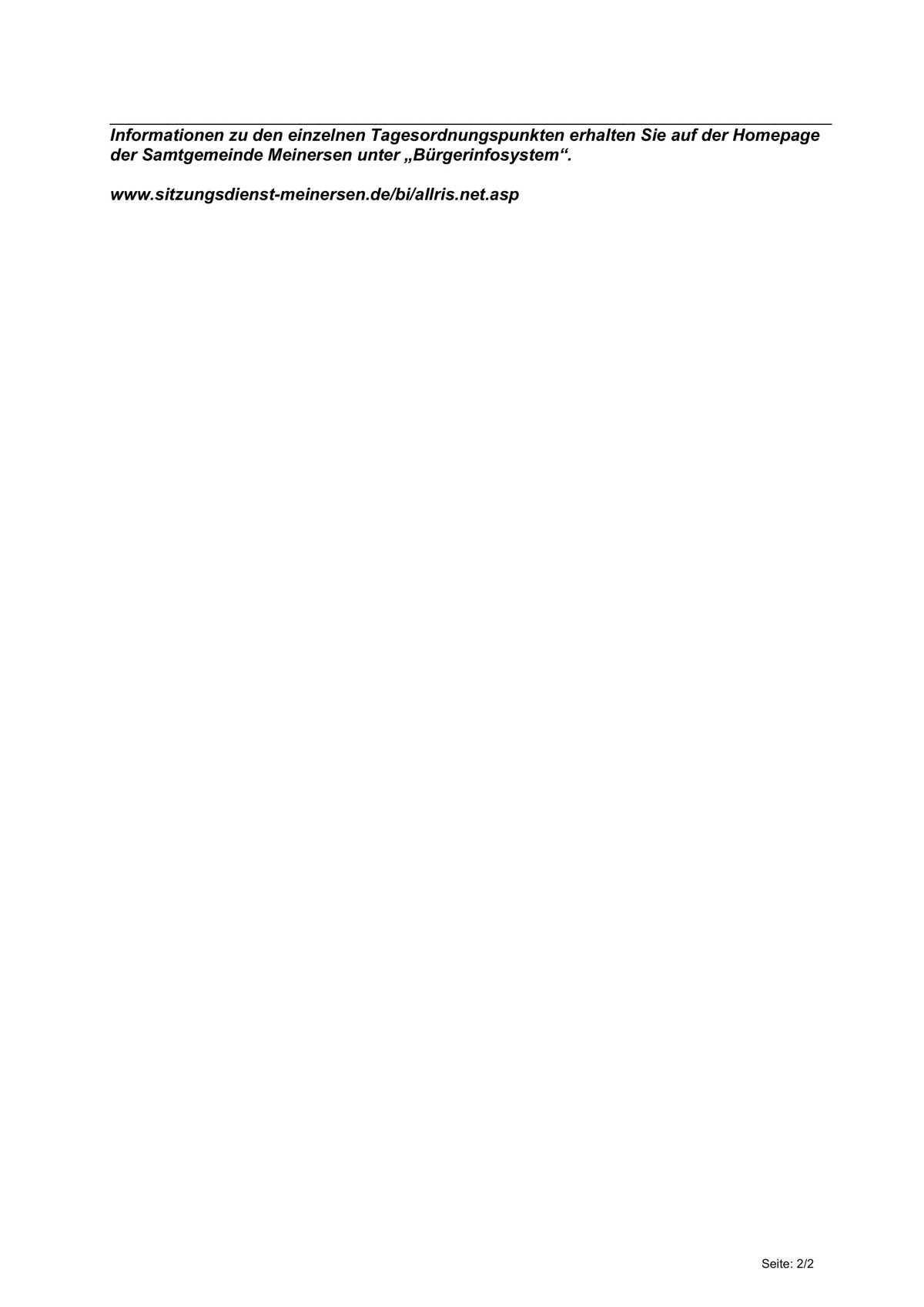 Bericht von der letzten Ratssitzung der Gemeinde Meinersen am 14.11.2024 Bericht von der letzten Ratssitzung der Gemeinde Meinersen am 14.11.2024