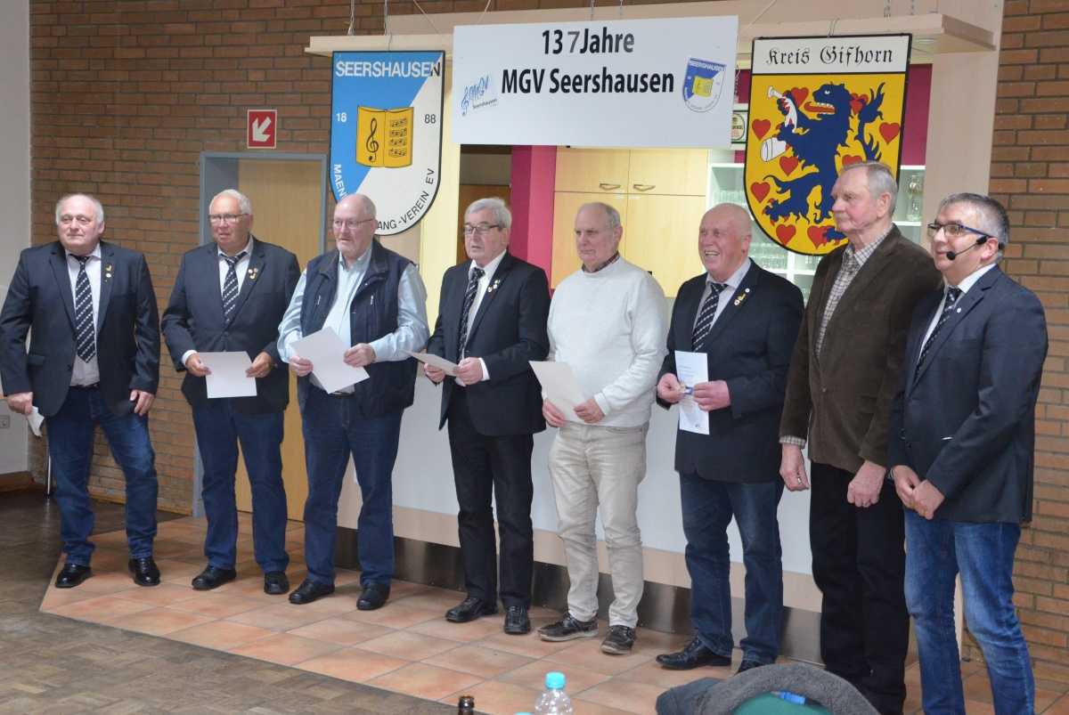 Der Männergesangverein Seershausen hatte zur Mitgliederversammlung geladen Der Männergesangverein Seershausen hatte zur Mitgliederversammlung geladen