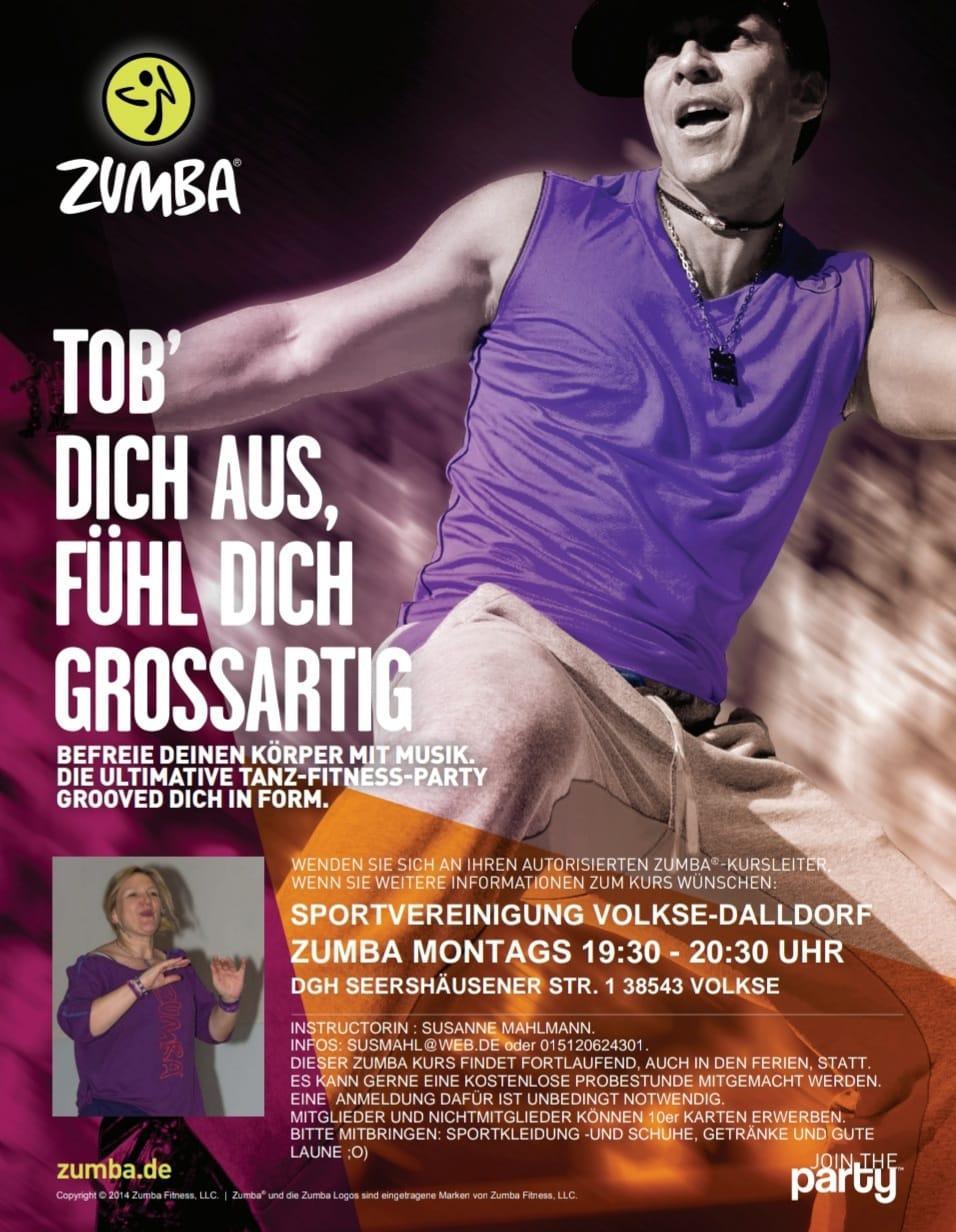 ZUMBA FITNESS KURS IN VOLKSE VOM SV VOLKSE / DALLDORF e.V.