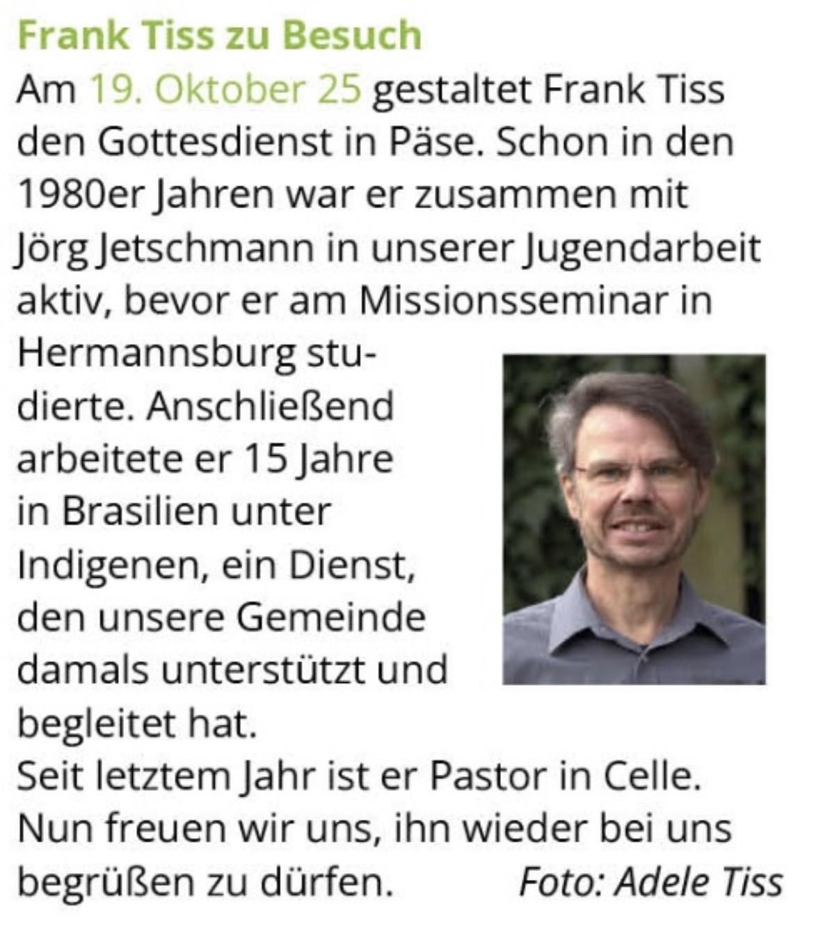 Gottesdienst Päse