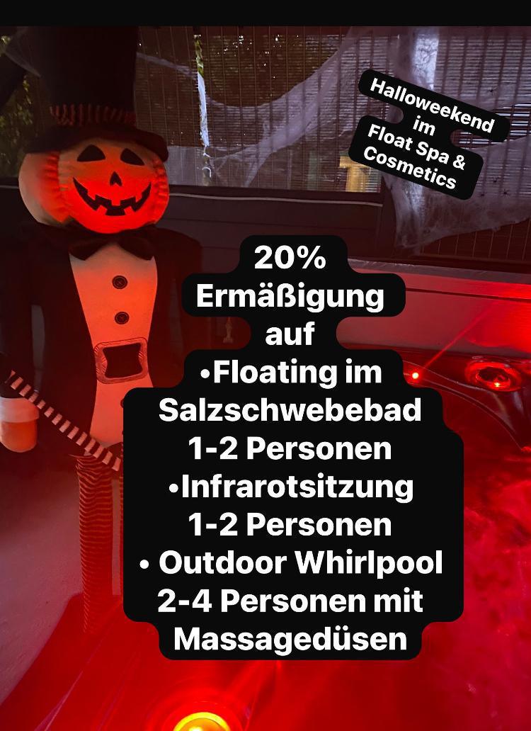 Nur dieses Halloween-Wochenende: 20 % auf dein Wohlfühl-Erlebnis! #Float Spa & Cosmetics