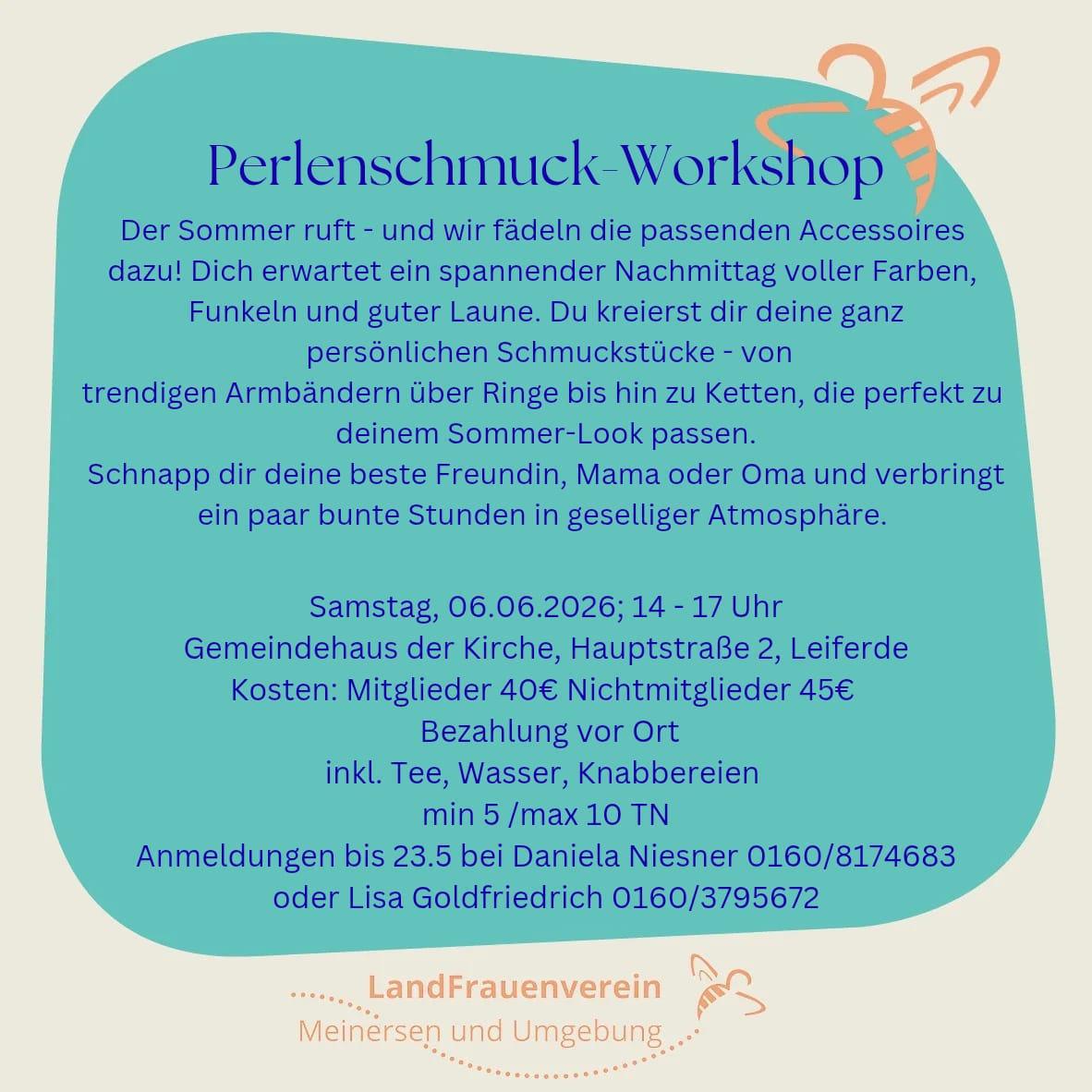 Perlenschmuck-Workshop und Sup-Tour auf der Oker mit den Landfrauen Meinersen und Umgebung