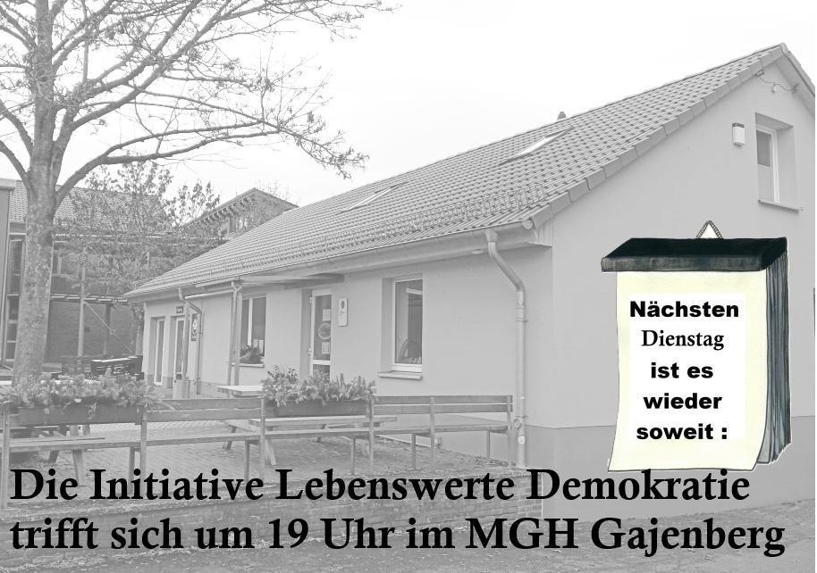 Inititative LEBENSWERTE DEMOKRATIE - Gedenkveranstaltung