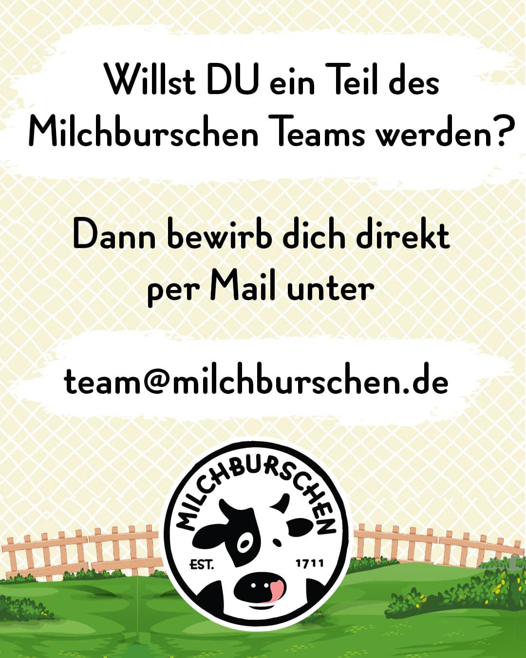 Milchburschen: Wir suchen Verstärkung für unser Team! 🐄🍦🥛👩🏽‍🍳