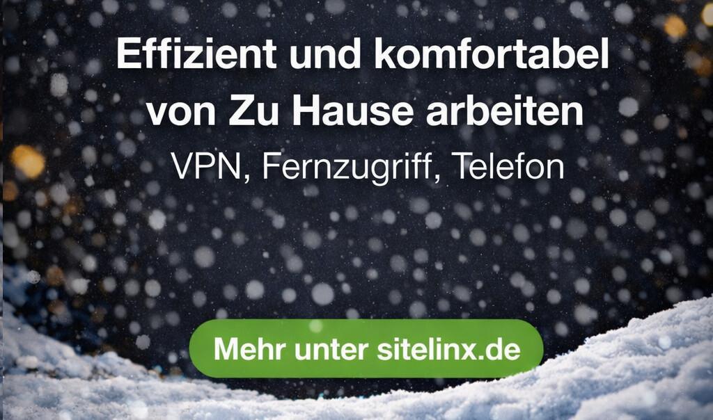 Homeoffice für Ihre Mitarbeiter - SitelinX IT Systeme aus Seershausen