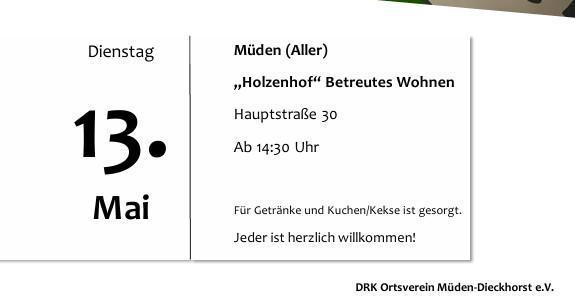 Ankündigung Müden : Spielenachmittag für Senioren im "Holzenhof".