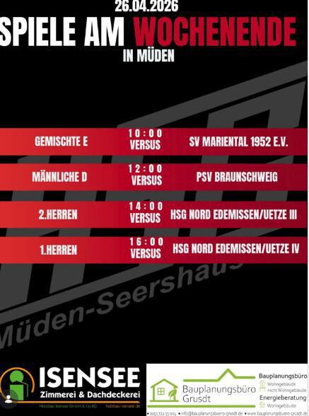 MORGEN!🤾♂️HSG-Heimspieltag: Volle Unterstützung für alle Teams🥅🔥 MORGEN!🤾♂️HSG-Heimspieltag: Volle Unterstützung für alle Teams🥅🔥