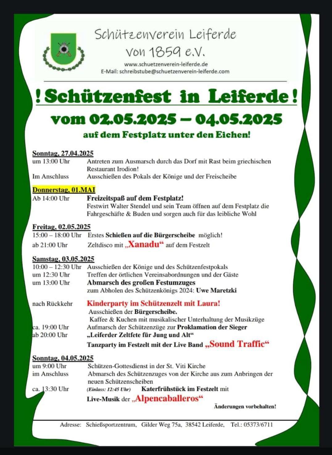 Leiferde: Das neue Königshaus des Schützenfestes 2025