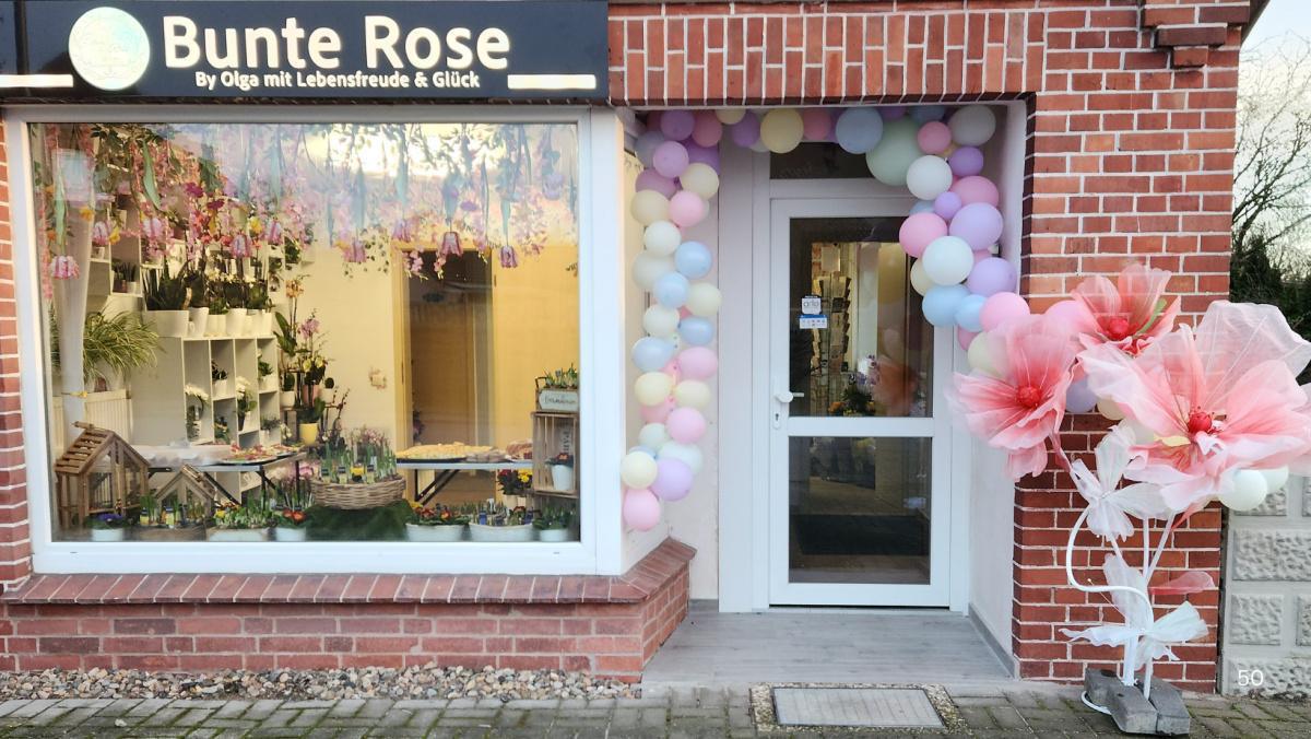 🌹 Bunte Rose By Olga mit Lebensfreude & Glück 🌺Floristik für jeden Anlass