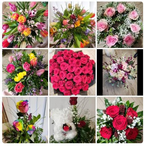 🌹 Bunte Rose By Olga mit Lebensfreude & Glück 🌺Floristik für jeden Anlass