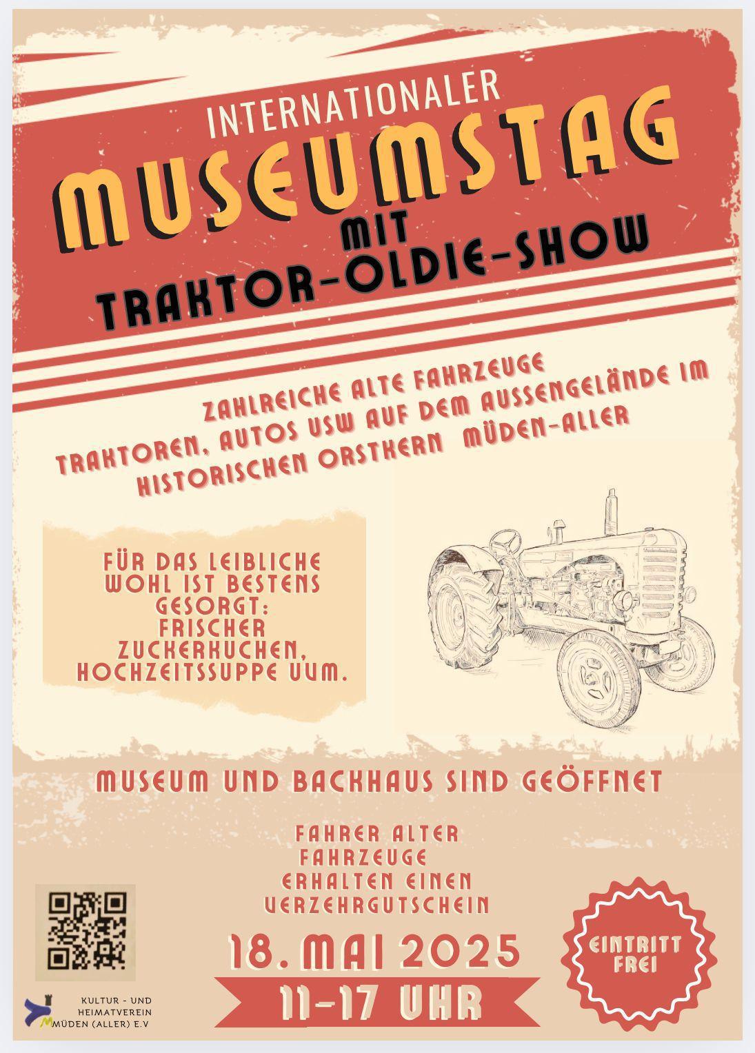 Trecker-Oldie-Treff zum internationalen Museumstag