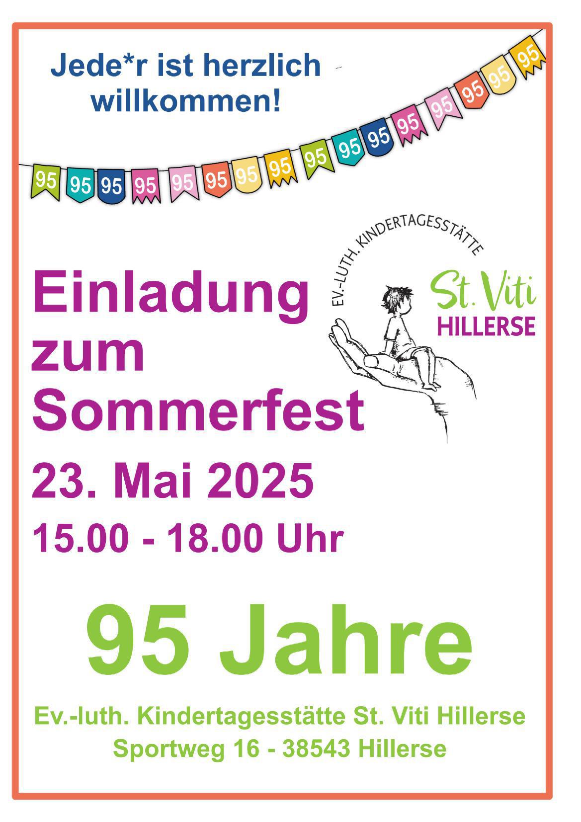 Sommerfest der St. Viti Kindertagesstätte Hillerse