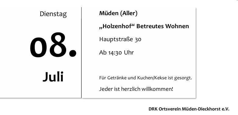 Müden : Spielenachmittag für Senioren im "Holzenhof".