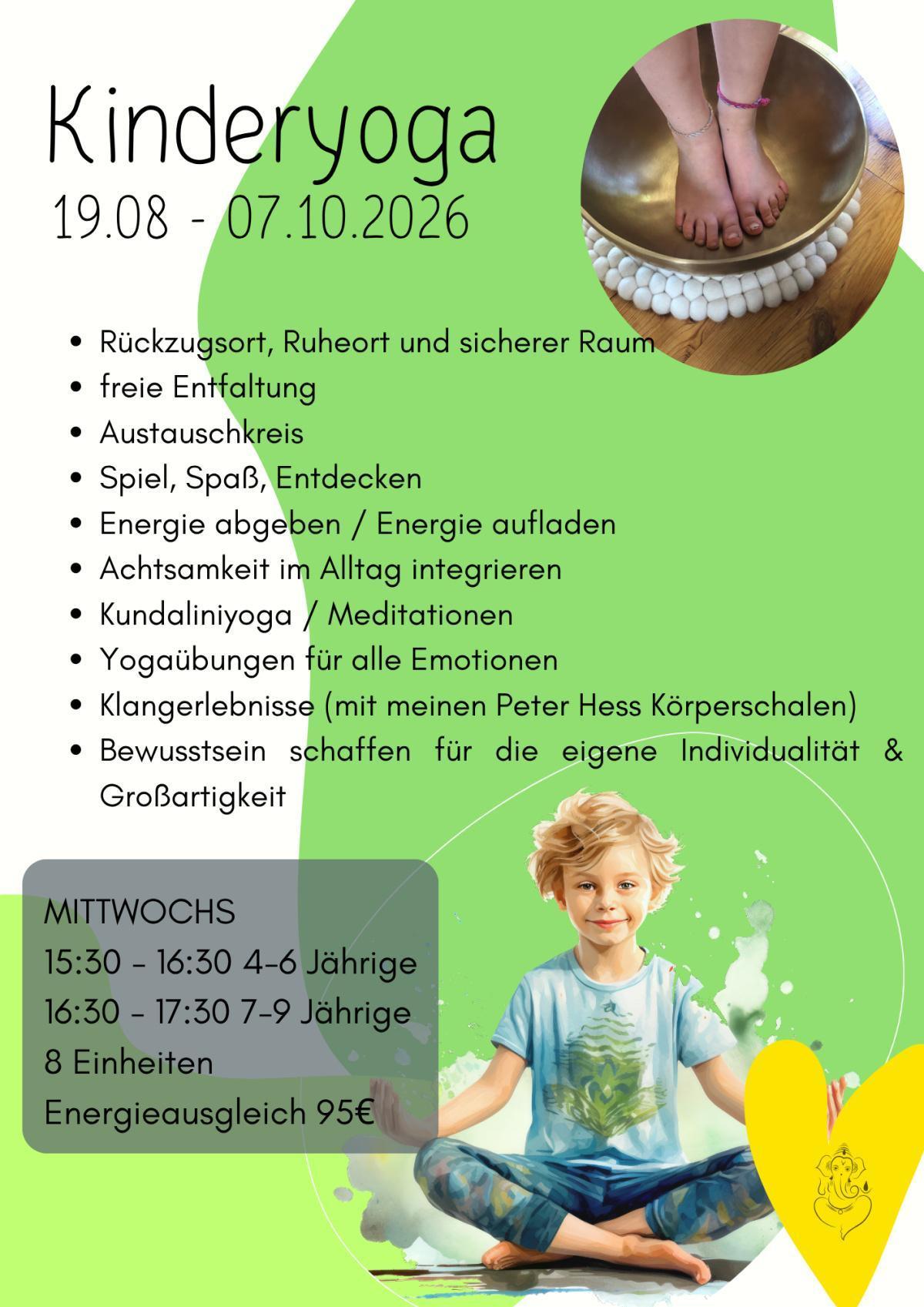 Kinderyoga - Neuer Kurs
