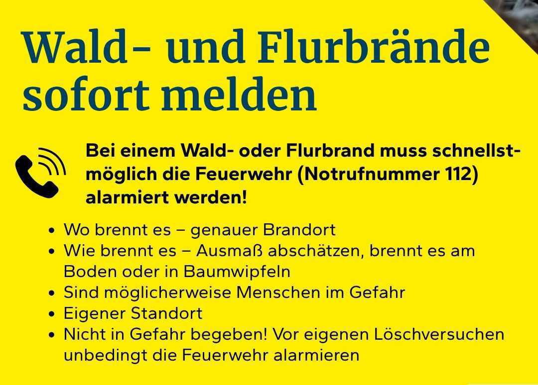 Waldbrandstufe 4 – Landkreis Gifhorn mahnt zur Achtsamkeit!