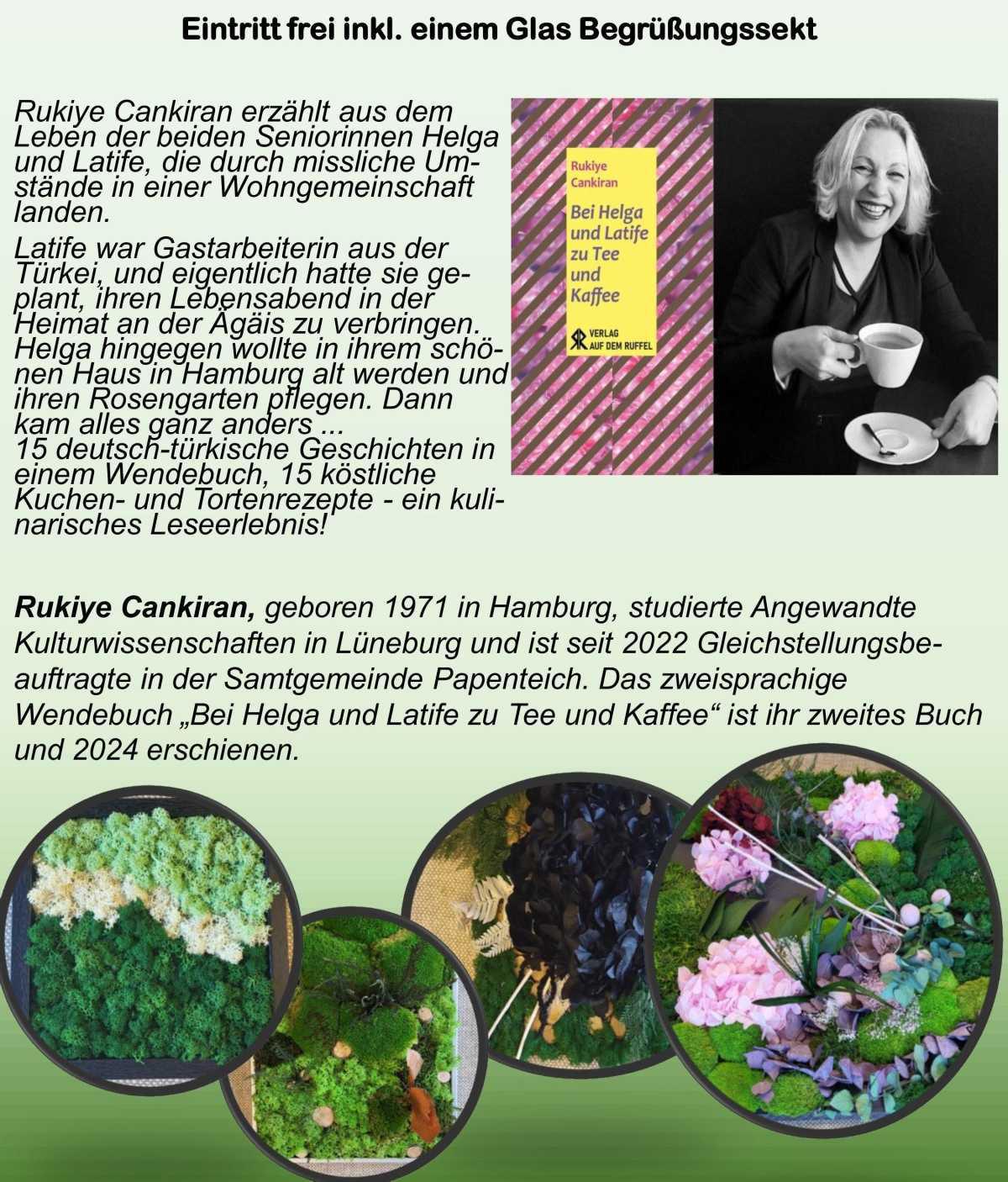 Ausstellung und Lesung " Bei Helga und Latife zu Tee und Kaffee"