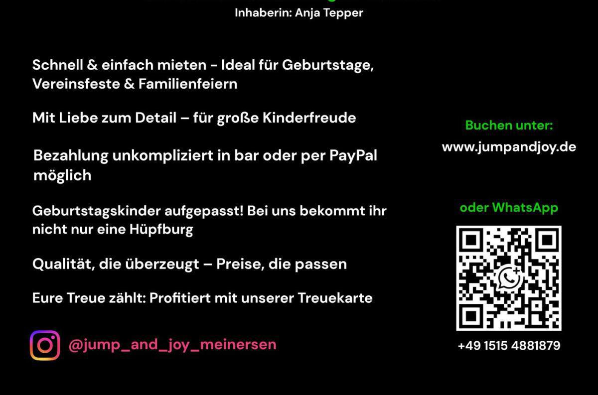 Jetzt Neu in der Region "Jump`n Joy" - Hüpfburgverleih Meinersen - Die bunte Überraschung für dein Fest!