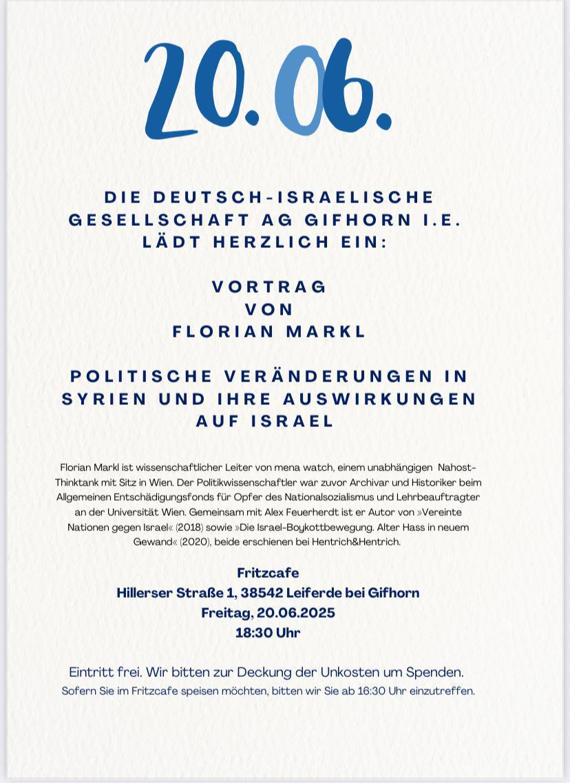 Vortrag "Politische Veränderungen in Syrien..."