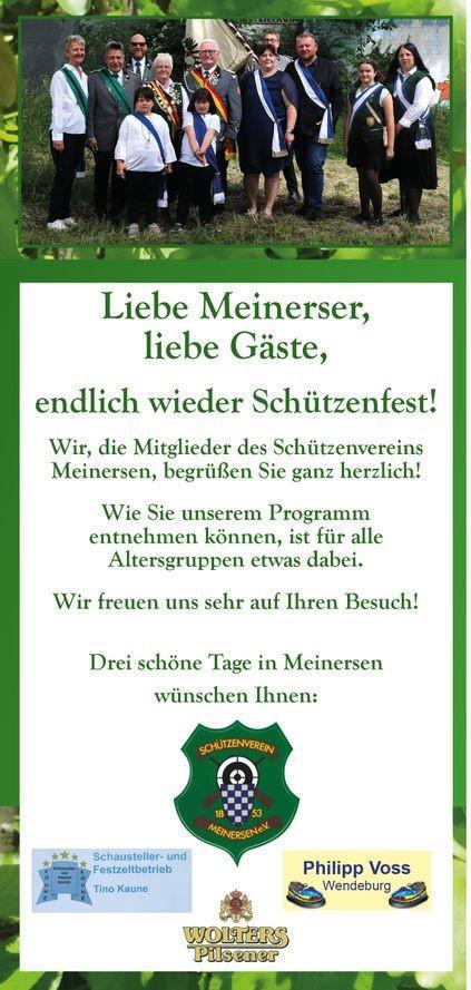 Schützenfest Meinersen - Hier das neue Königshaus! Herzlichen Glückwunsch!
