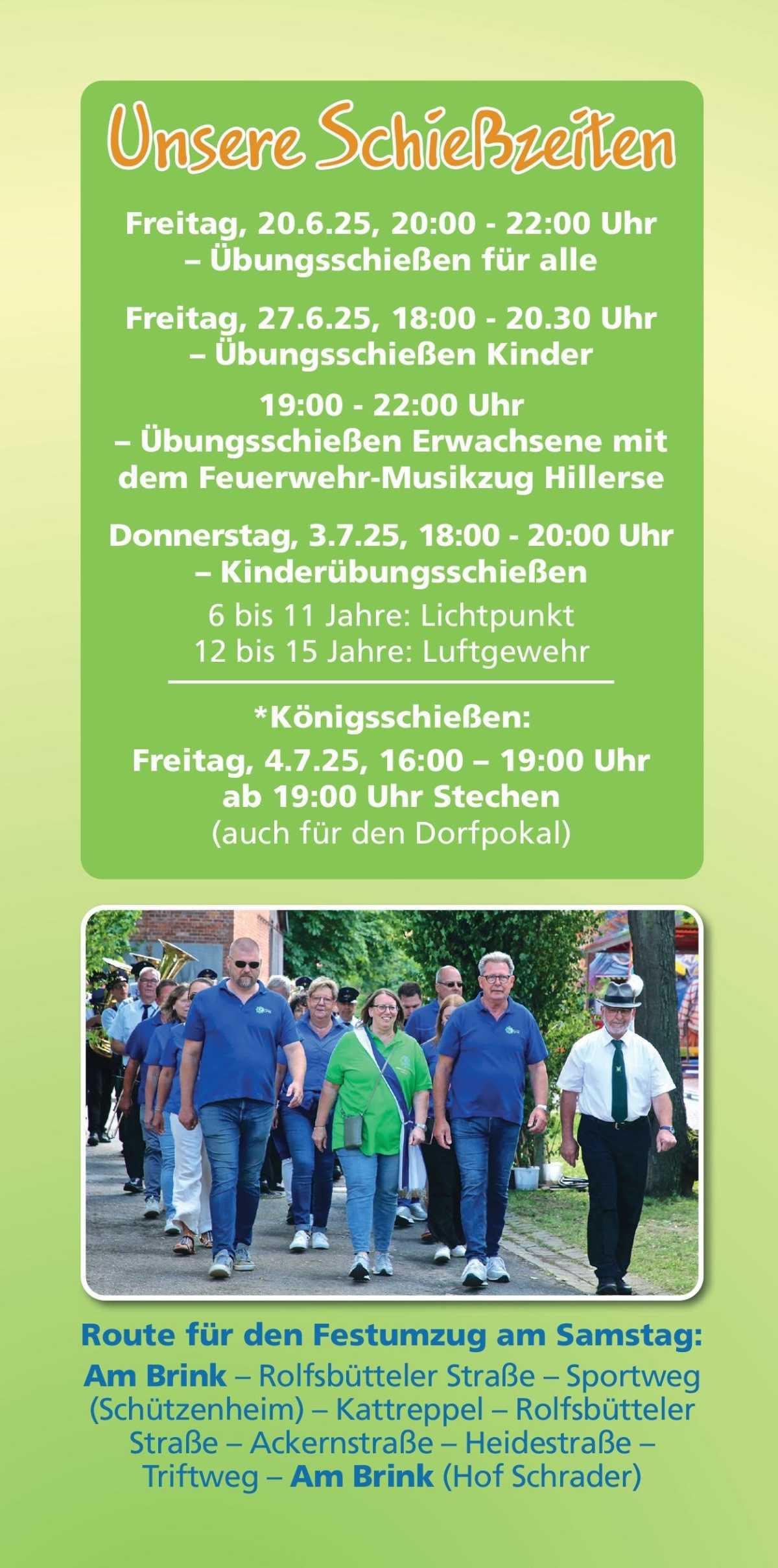 Volksfest in Hillerse vom 4.7. - 6.7. 2025