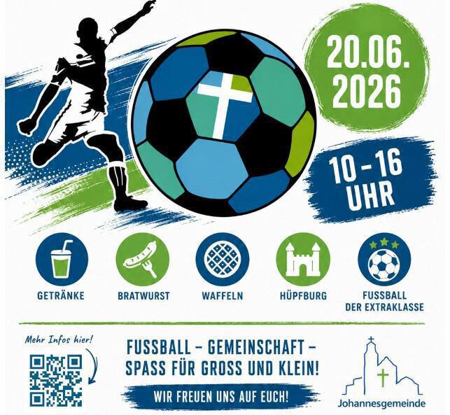 Fußballfieber und Familienfest – sei dabei beim Johannes Cup am 20.06.26