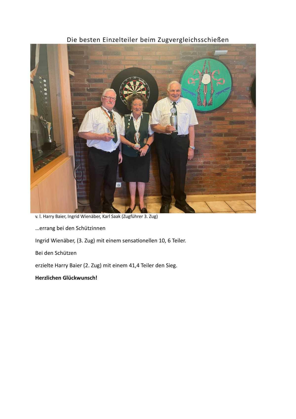 Erfahrung trifft Zielgenauigkeit – 3. Zug des Schützenvereins Meinersen gewinnt Zugvergleichsschießen Erfahrung trifft Zielgenauigkeit – 3. Zug des Schützenvereins Meinersen gewinnt Zugvergleichsschießen