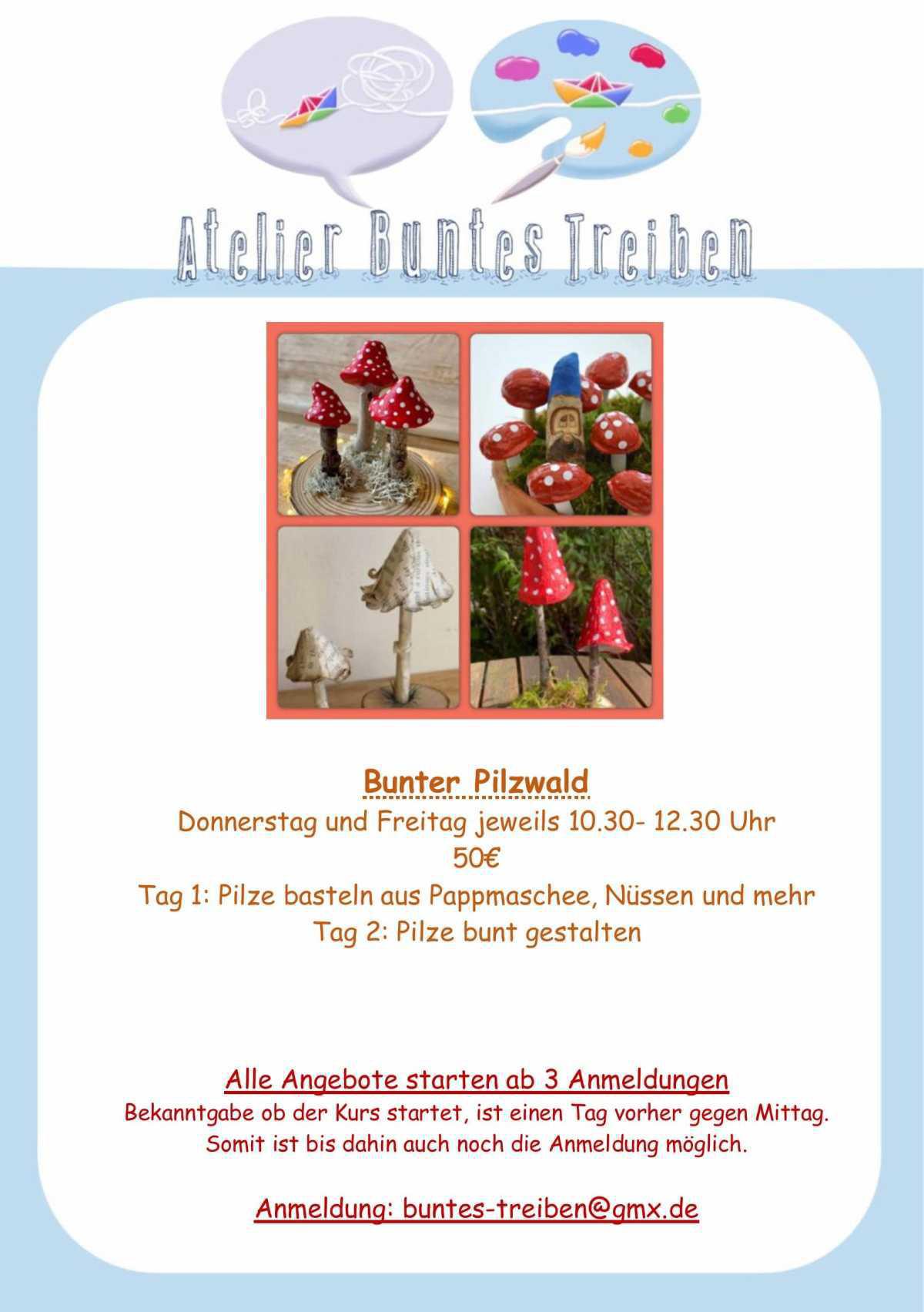 "Herbstspaß und Entspannung im Atelier! Ich freue mich auf Euch!"