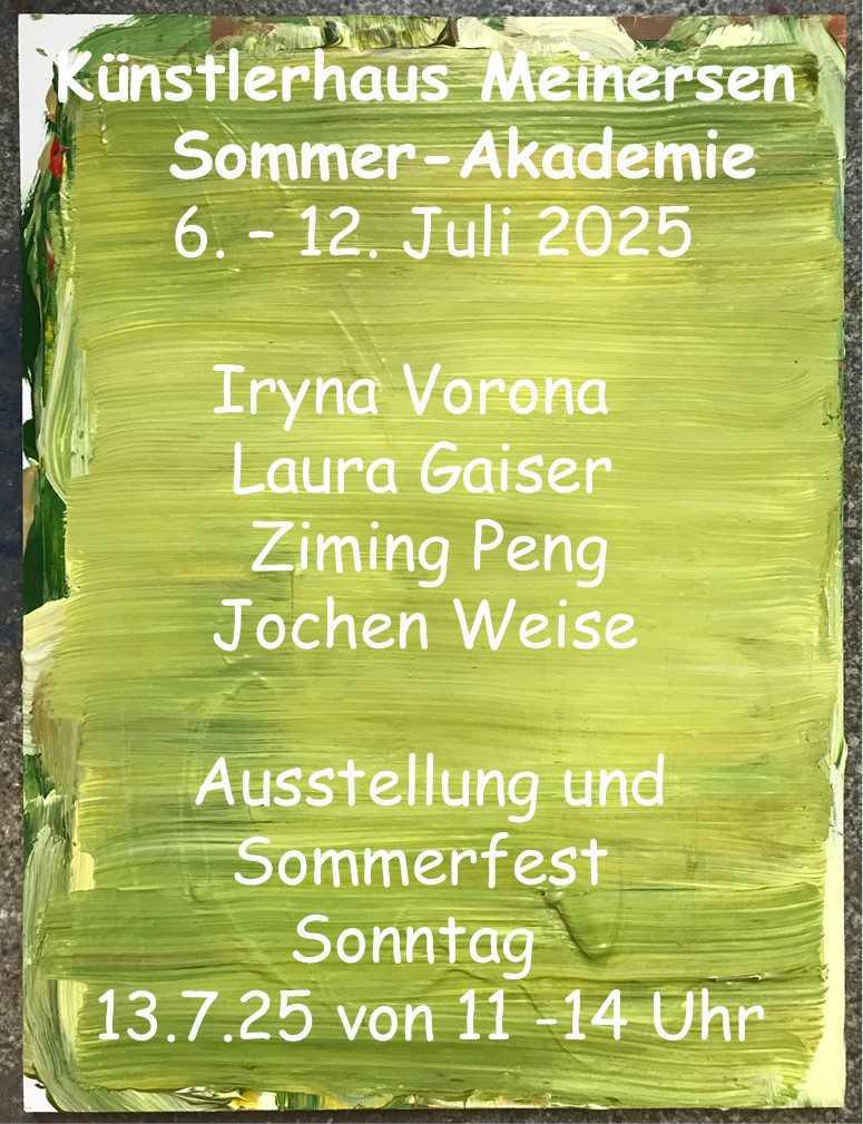 Neue Stipendiatin der Bösenberg-Stiftung im Künstlerhaus Meinersen.