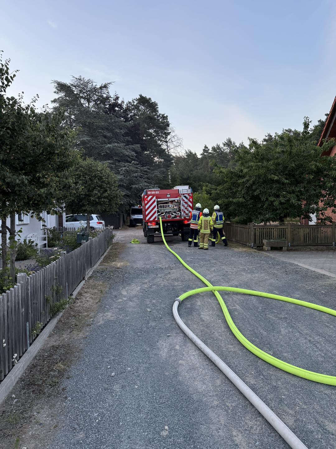 Waldbrand in Müden