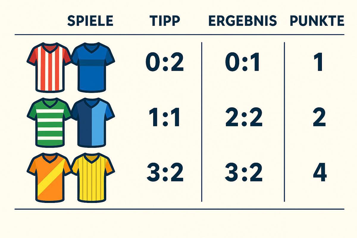 1. Spieltag der Tippmeisterliga ist gespielt! Herzlichen Glückwunsch an die Tagessieger aus Meinersen,Leiferde, Müden und Hillerse!