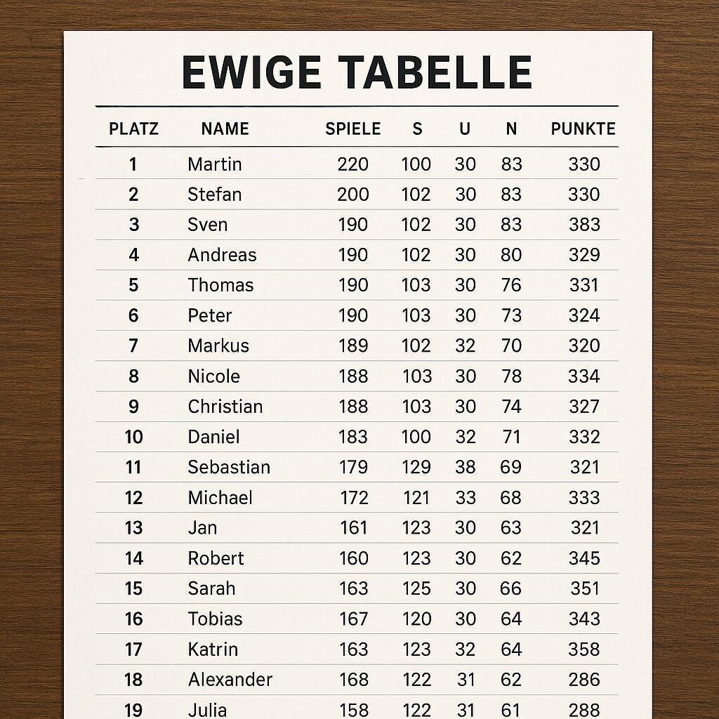 1. Spieltag der Tippmeisterliga ist gespielt! Herzlichen Glückwunsch an die Tagessieger aus Meinersen,Leiferde, Müden und Hillerse!