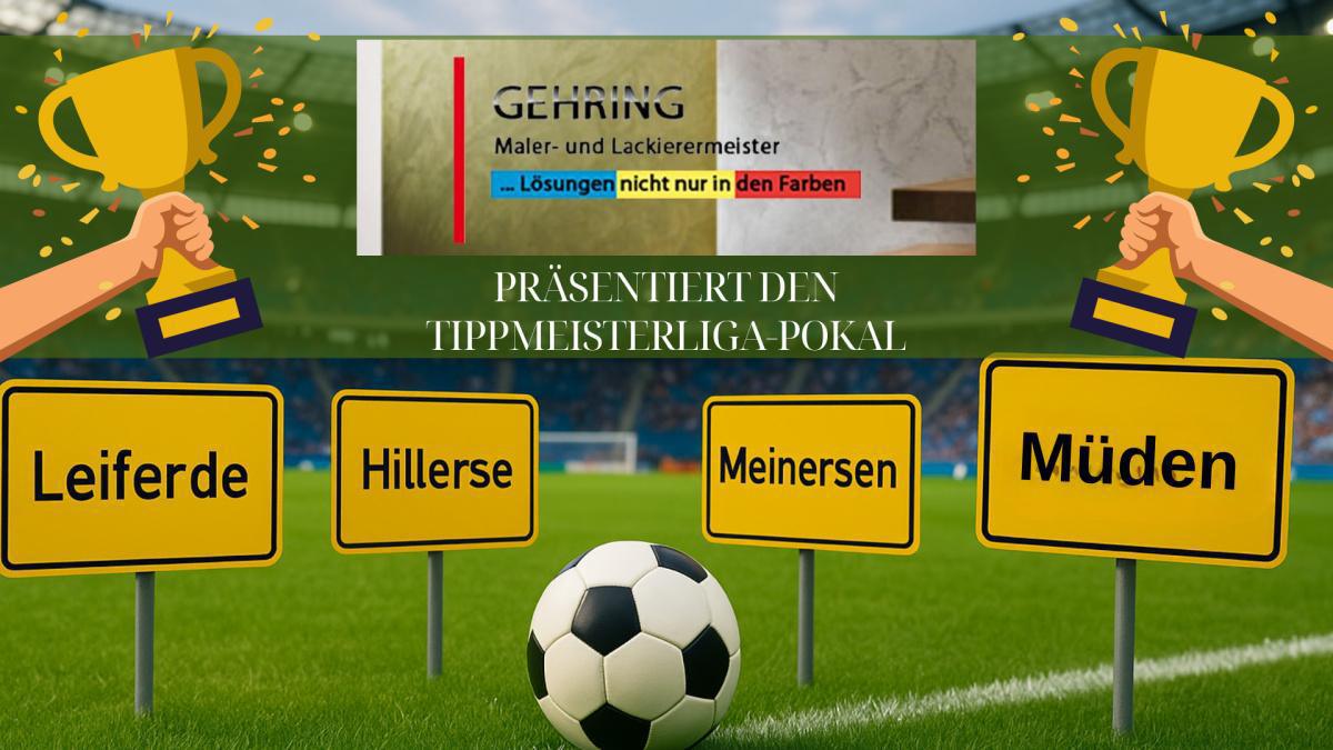 1. Spieltag der Tippmeisterliga ist gespielt! Herzlichen Glückwunsch an die Tagessieger aus Meinersen,Leiferde, Müden und Hillerse!
