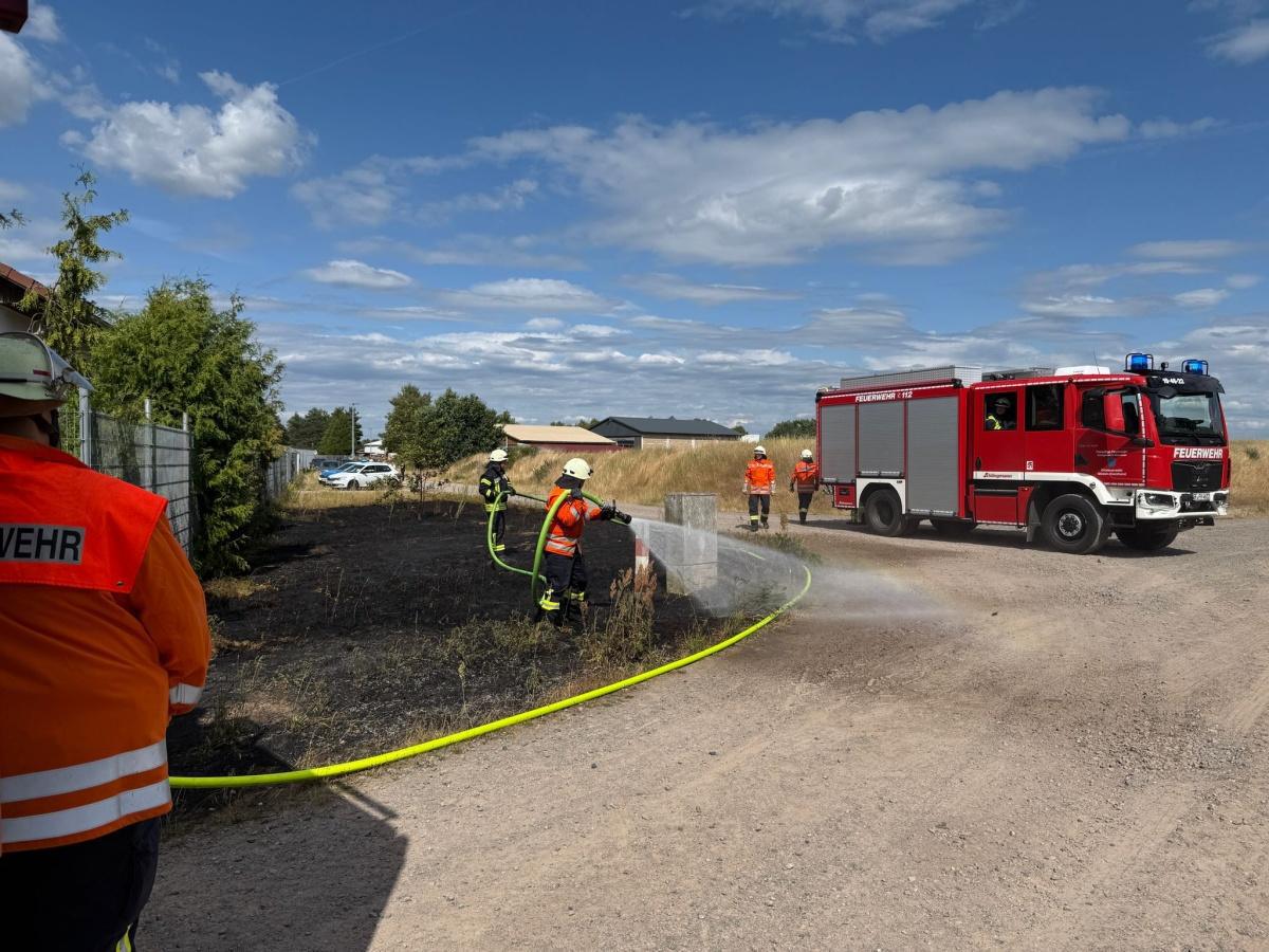 Flächenbrand in Müden: Anwohner verhindern Schlimmeres  Flächenbrand in Müden: Anwohner verhindern Schlimmeres