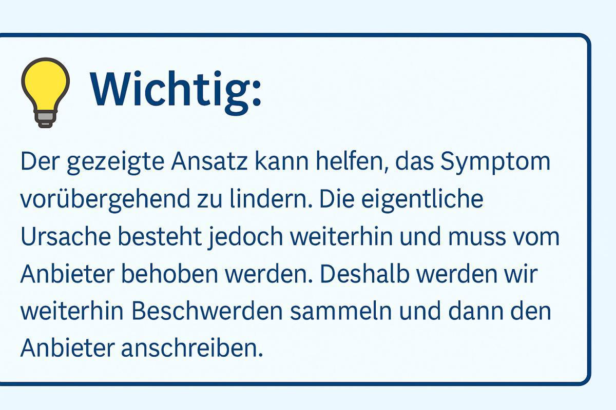 Glasfaser Watch - (Mehr Netz-Stabilität mit diesem einfachen Tipp)