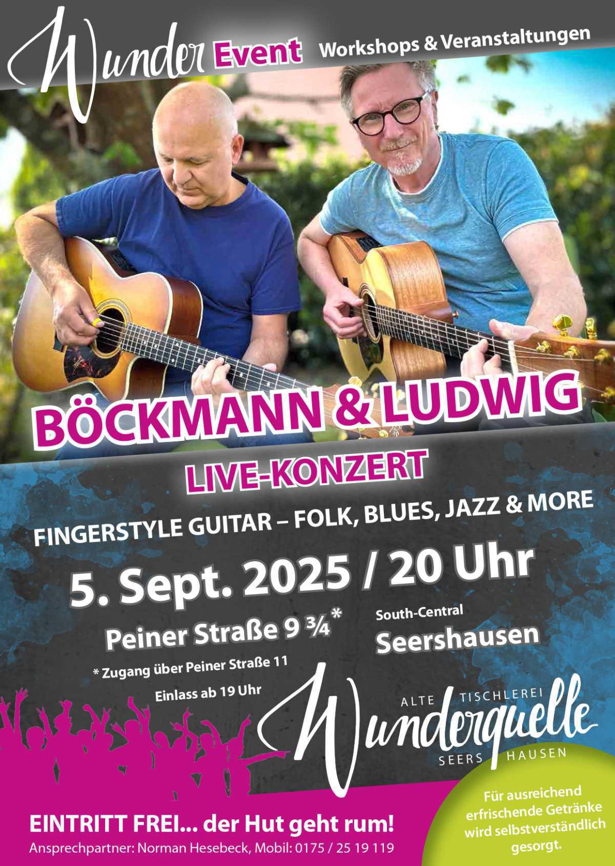 Seershausen: Böckmann & Ludwig - Fingerstyle Guitar Duo (Eintritt frei)