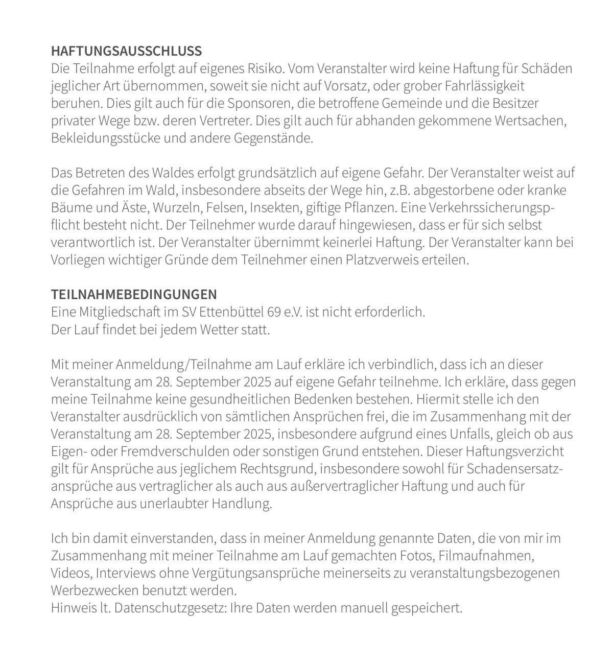 Jetzt anmelden für den 4. Ettenbüttler Crosslauf