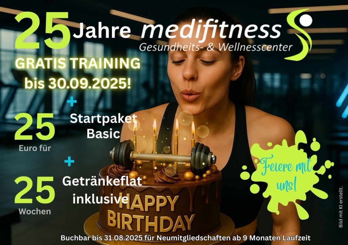 25 Jahre und fit wie ein Turnschuh: Feier mit uns!