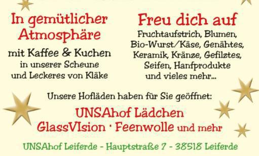 Morgen: Markttag auf dem UNSAhof (Inkl. der Möglichkeit einen Gutschein zu gewinnen) Morgen: Markttag auf dem UNSAhof (Inkl. der Möglichkeit einen Gutschein zu gewinnen)